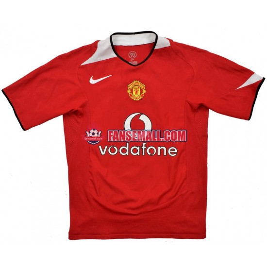 Matchtröjor Manchester United Retro 2004-2006 Kortärmad till Herr (1:a ställ)