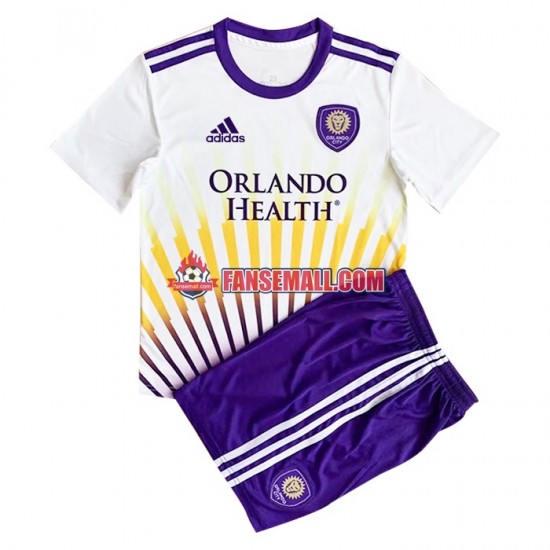 Matchtröjor Orlando City 2022-2023 Kortärmad till Barn (2:a ställ)