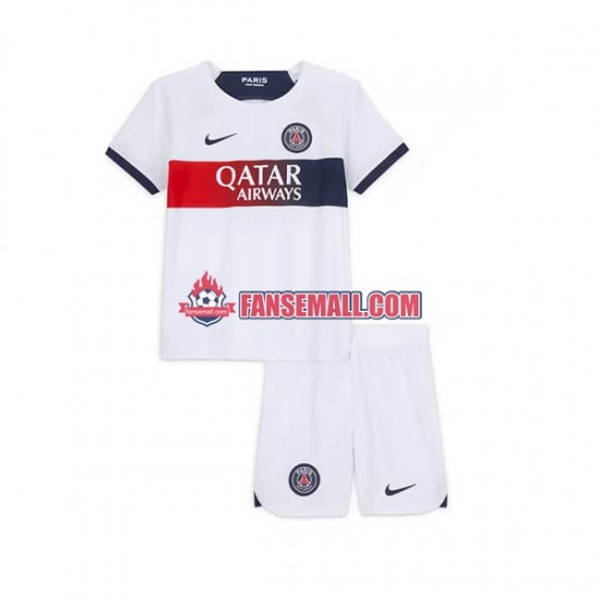 Matchtröjor Paris Saint-Germain 2023-2024 Kortärmad till Barn (2:a ställ)