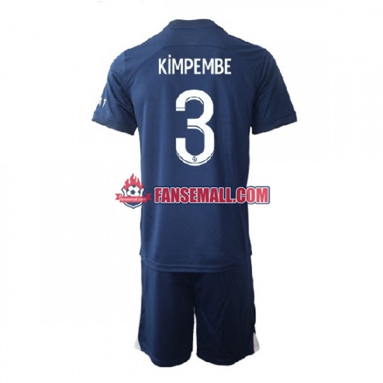 Matchtröjor Paris Saint-Germain Kimpembe 3 2022-2023 Kortärmad till Barn (1:a ställ)