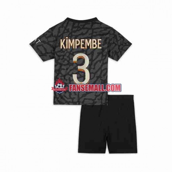 Matchtröjor Paris Saint-Germain Kimpembe 3 2023-2024 Kortärmad till Barn (3:e ställ)