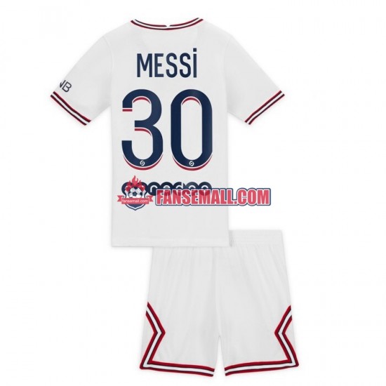 Matchtröjor Paris Saint-Germain Lionel Messi 30 2021-2022 Kortärmad till Barn (4:e ställ)