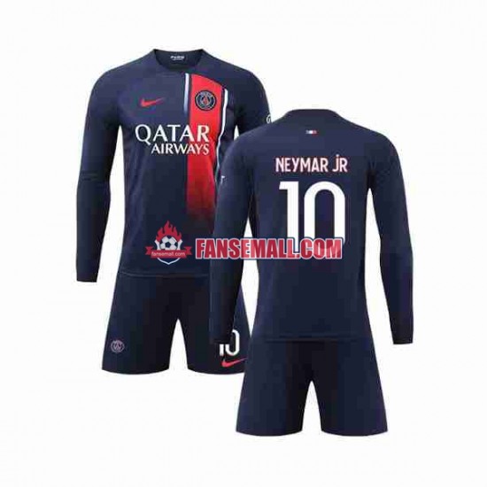 Matchtröjor Paris Saint-Germain Neymar Jr 10 2023-2024 Långärmad till Barn (1:a ställ)