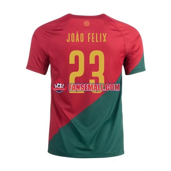 Matchtröjor Portugal Joao Felix 23 World Cup 2022 Kortärmad till Herr (1:a ställ)