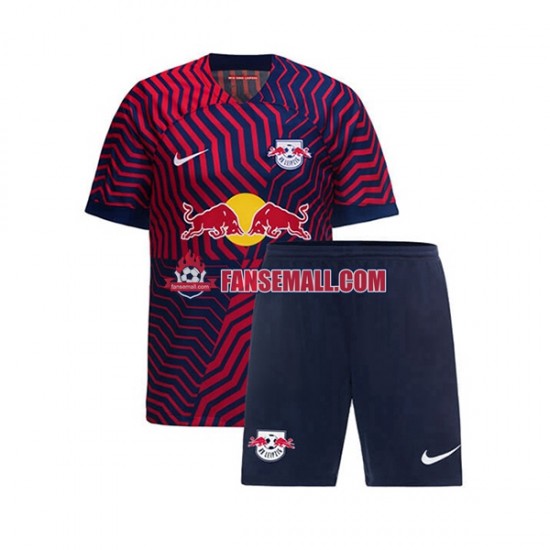 Matchtröjor RB Leipzig 2023-2024 Kortärmad till Barn (2:a ställ)