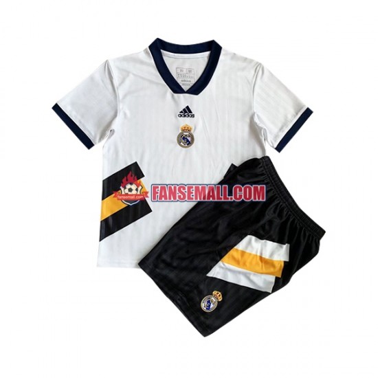 Matchtröjor Real Madrid Icon Retro 2022-2023 Kortärmad till Barn (1:a ställ)