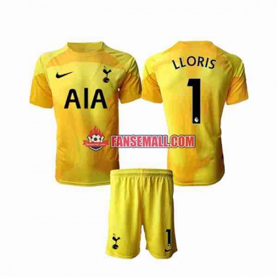 Matchtröjor Tottenham Hotspur Målvaktströja Hugo Lloris 1 2022-2023 Kortärmad till Barn (1:a ställ)