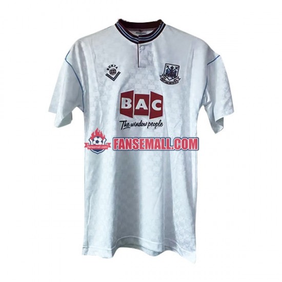 Matchtröjor West Ham United Retro 1989-1990 Kortärmad till Herr (2:a ställ)