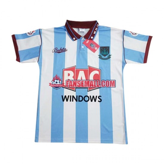 Matchtröjor West Ham United Retro 1991-1992 Kortärmad till Herr (2:a ställ)