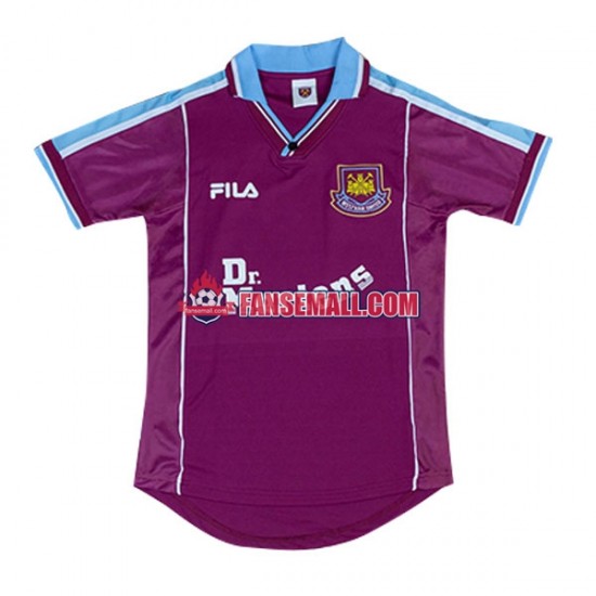 Matchtröjor West Ham United Retro 1999-2001 Kortärmad till Herr (1:a ställ)