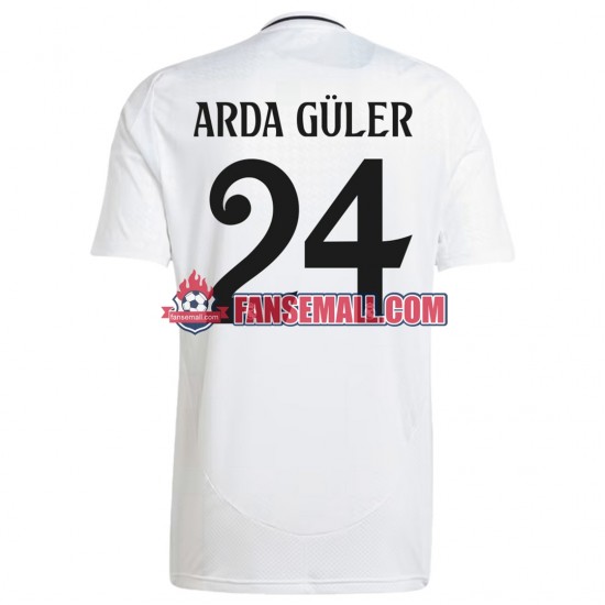 Matchtröjor Real Madrid ARDA GULER 24 2024-2025 Kortärmad till Herr (1:a ställ)