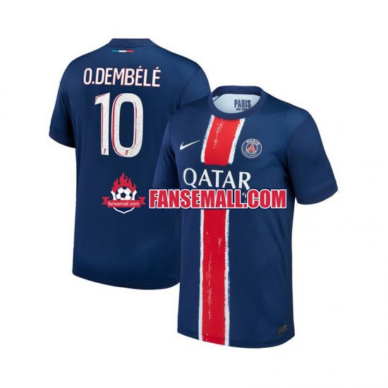 Matchtröjor Paris Saint-Germain Ousmane Dembele 10 2024-2025 Kortärmad till Herr (1:a ställ)